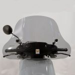 Szélvédő  prémium alacsony matt feketített plexi NIU MqiGT